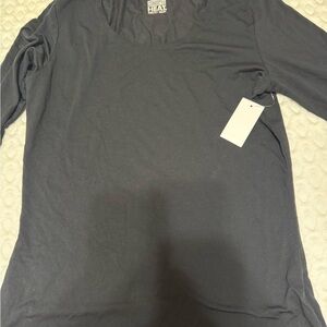 Gray Long Sleeve Top